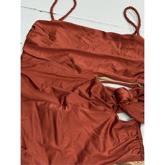 Johanna Ortiz Rust One Piece Swimsuit - Picture 5 of 8